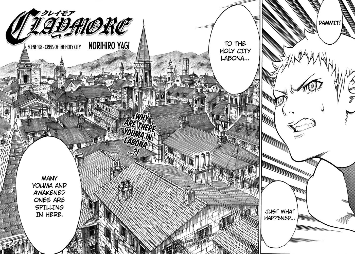 Claymore Chapter 108 : Crysis in the Holy City